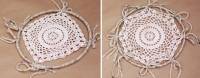 Attrape-rêve bohème avec un napperon en crochet