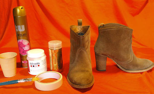 Boots à paillettes