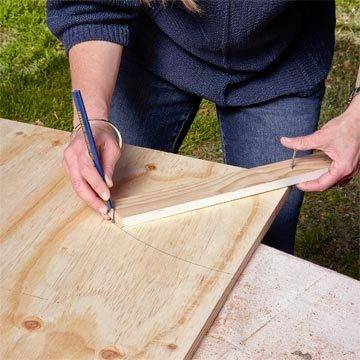 Transformation d'une porte en meuble d'angle