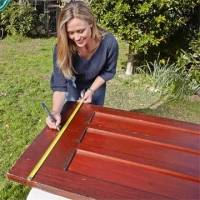 Transformation d'une porte en meuble d'angle