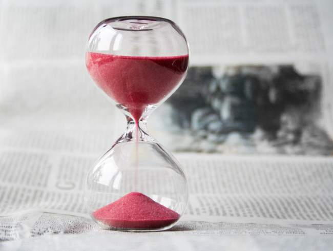sablier compte à rebours gain de temps