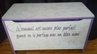 Relooking d'un coffre en bois