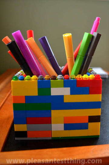 Porte-crayon en Lego
