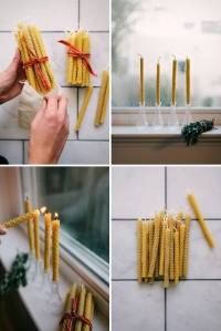 Bougies en cire d'abeille naturelle