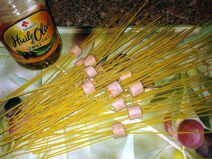 Spaghetti aux saucisses