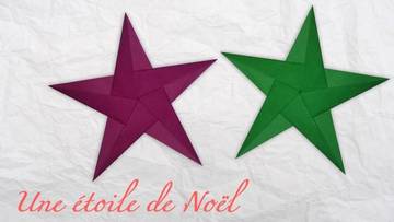 Fabriquer de jolies étoiles en Origami pour Noël