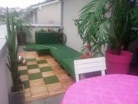 Salon de terrasse en palettes