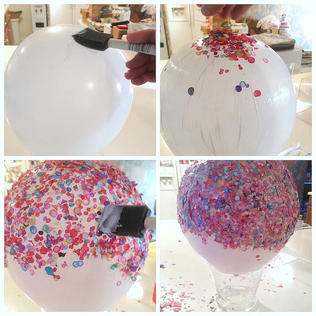 Vide-poche avec des confettis