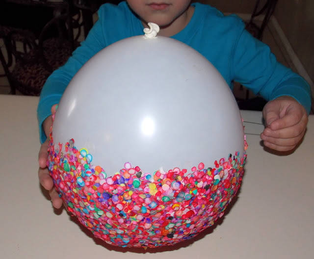 Vide-poche avec des confettis