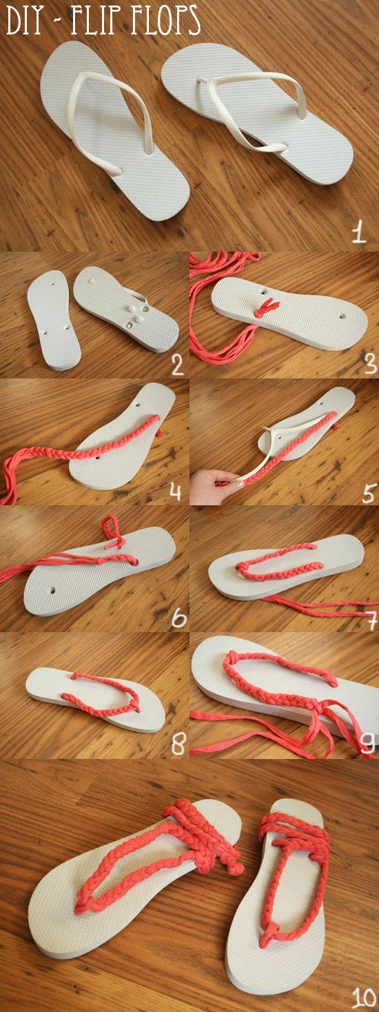 Transformer des tongs en sandales