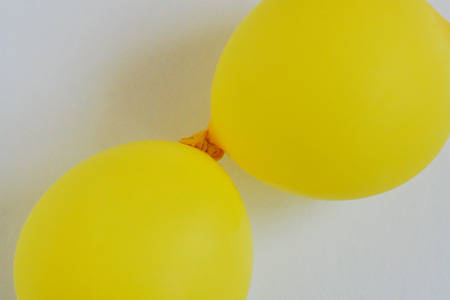 Ballons transformés en fleurs décoratives