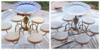Transformer un vieux lustre en présentoir à gâteaux
