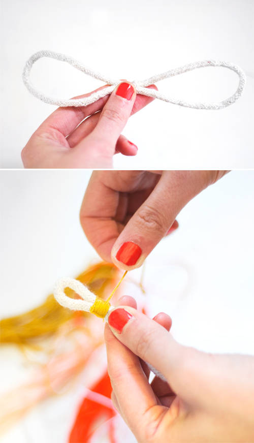 Collier de fils enroulés
