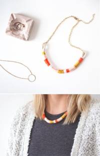 Collier de fils enroulés