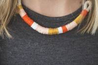 Collier de fils enroulés