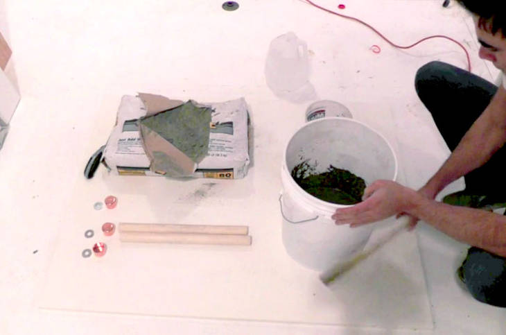 Tabouret en béton