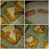 Souris sur biscuits salés