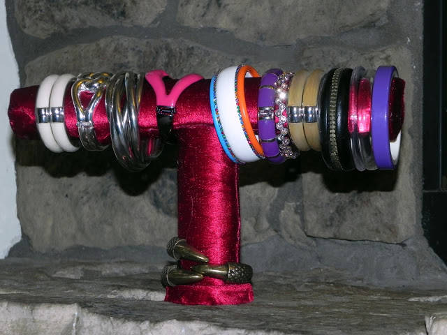Porte bracelets en récup