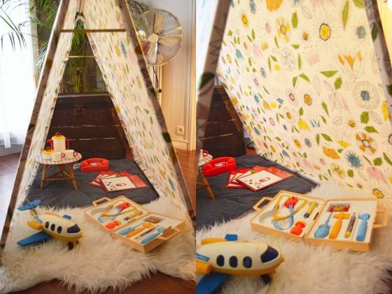 Tente cabane pour enfant