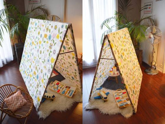 Tente cabane pour enfant