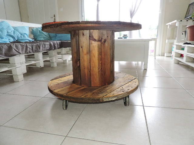 Table basse bar en touret