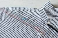 Robe Bardot avec une chemise pour homme