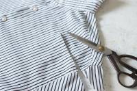 Robe Bardot avec une chemise pour homme