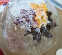 Corbeille décorative en feuilles d'automne
