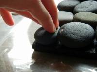 Tapis de bain en galets