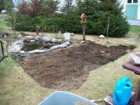 Agrandissement d'un jardin d'eau