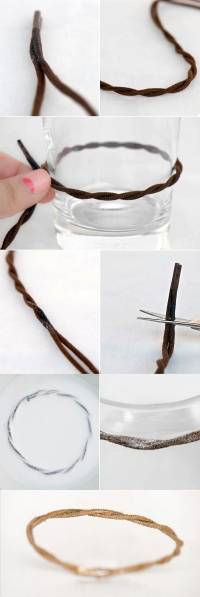 Bracelet avec un lacet de chaussure
