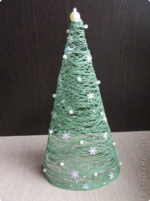 Sapin de Noel en fil