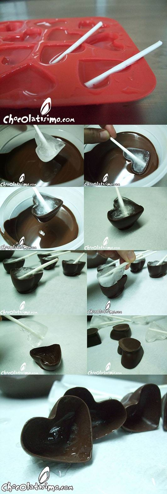 Coupelles en chocolat