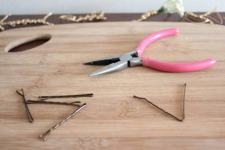 Epingles à cheveux avec dessins et écritures