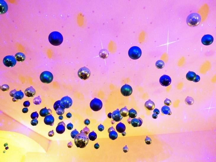 4 Étoiles Décoratives Irisées STOBAZA - Suspensions Polygonales Réutilisables Pour Noël, Mariages, Plafonds