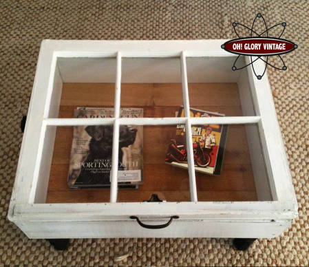 Fenêtre transformée en table basse
