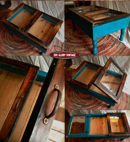 Fenêtre transformée en table basse