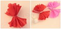 Guirlande de pompons en papier crépon