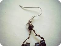 Boucles d’oreilles avec des épingles à cheveux