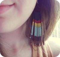 Boucles d’oreilles avec des épingles à cheveux