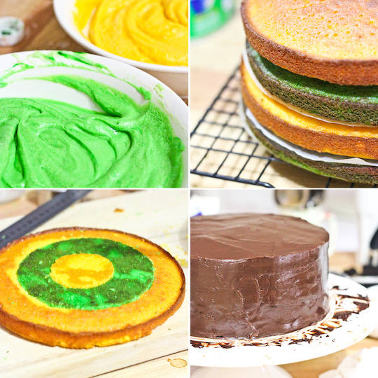 Gâteau Damier sans moule spécial