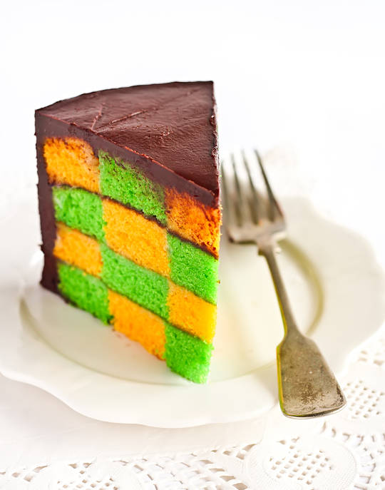 Gâteau Damier sans moule spécial