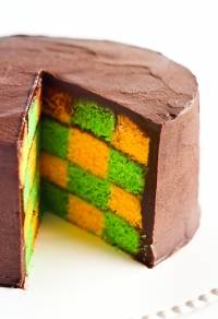 Gâteau Damier sans moule spécial