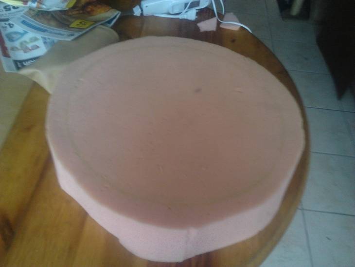 Pouf à partir d'un pneu recyclé