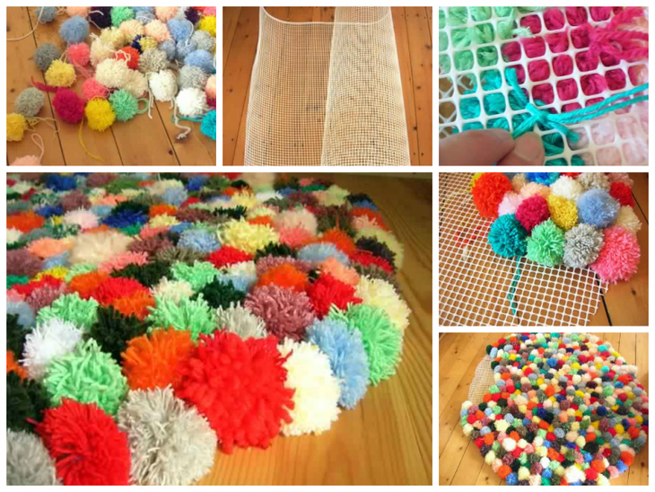Tapis de pompons