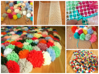 Tapis de pompons