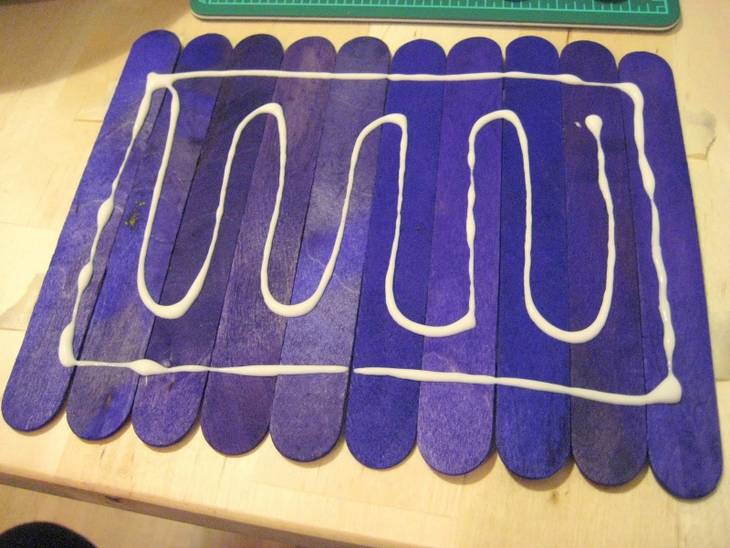 Puzzle avec bâtons d’esquimaux