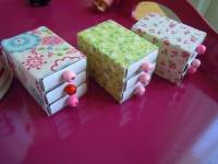Mini commode en boites d'allumettes