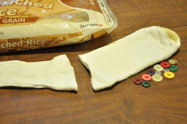 Bonhommes de neige avec des chaussettes