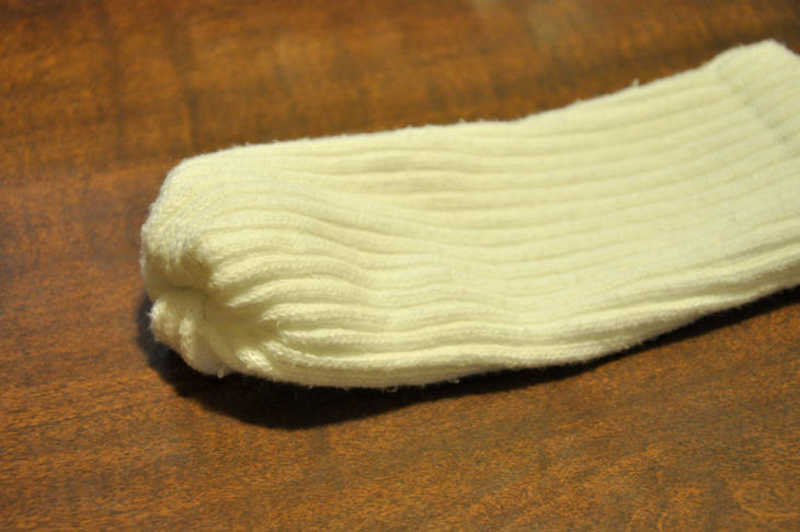 Bonhommes de neige avec des chaussettes